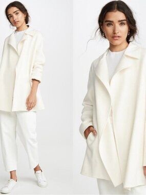 THEORY double face cashmere and wool coat